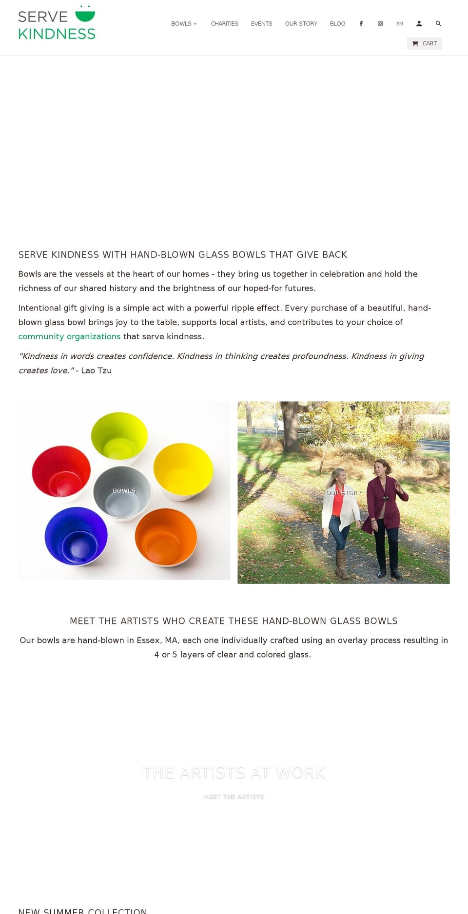 servekindness.com shopify website screenshot