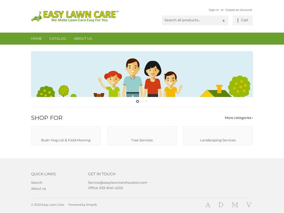 service-easylawncarehouston.myshopify.com shopify website screenshot