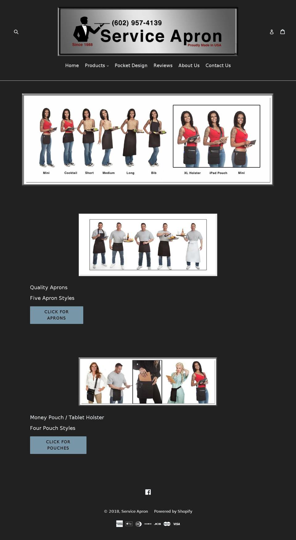 serviceapron.com shopify website screenshot