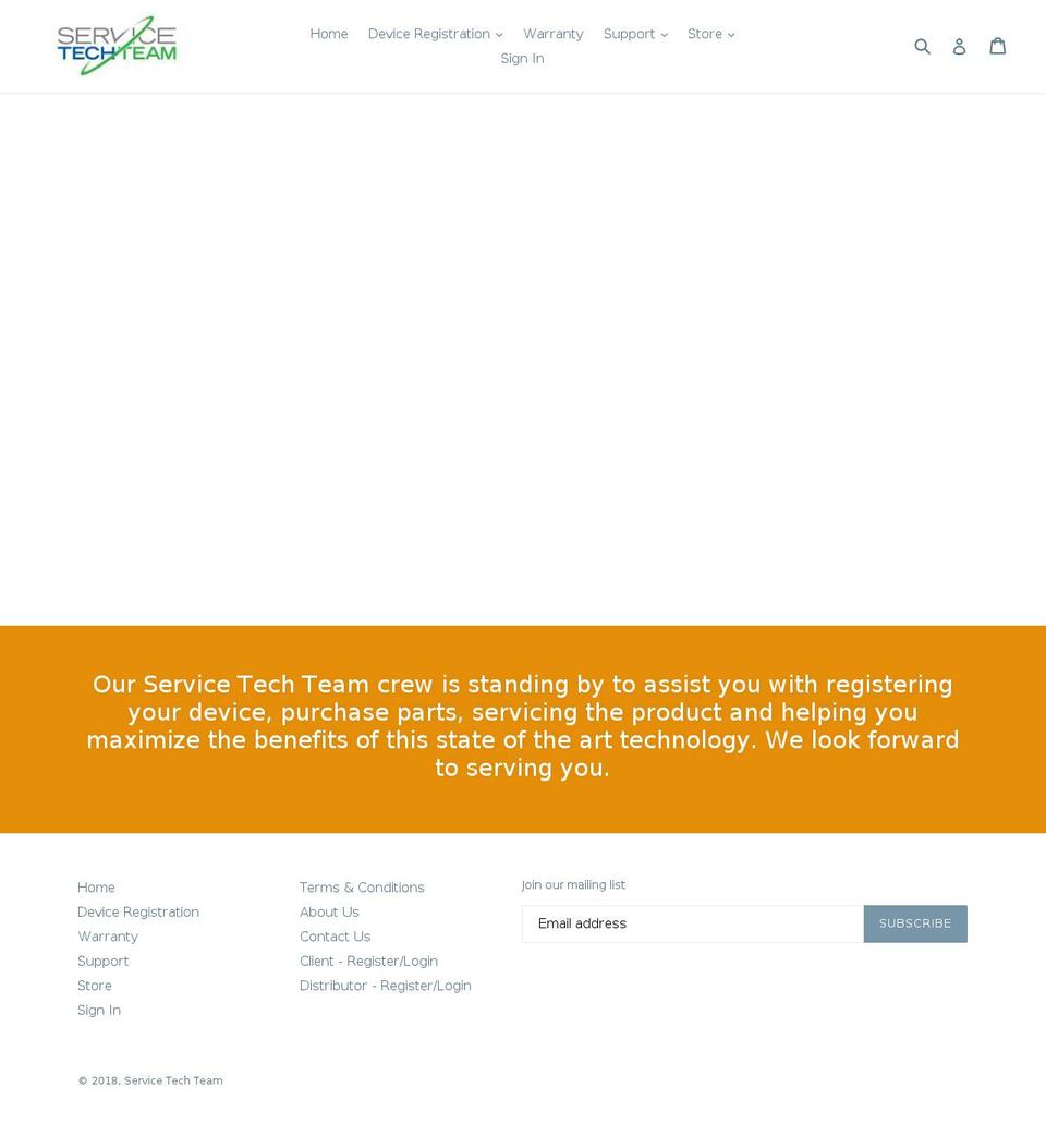 servicetechteam.com — Shopify storefront screenshot