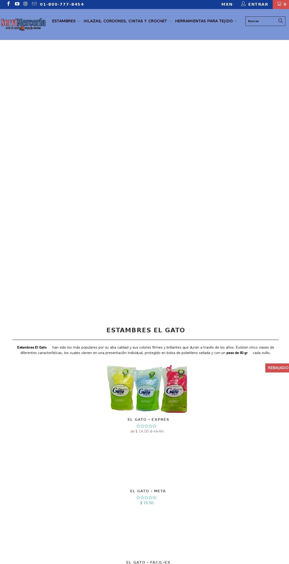 servimerceria.com shopify website screenshot