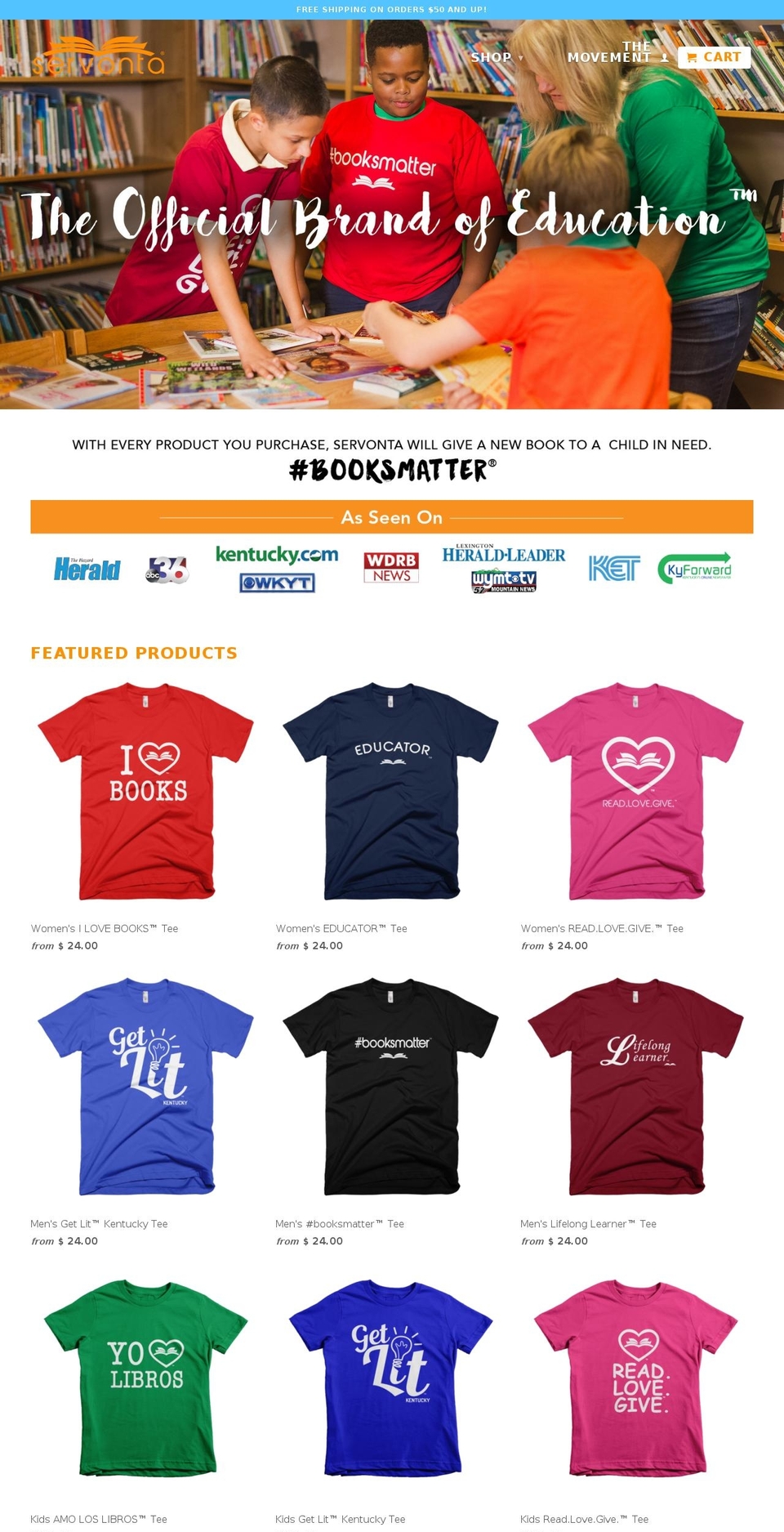 servonta.com shopify website screenshot