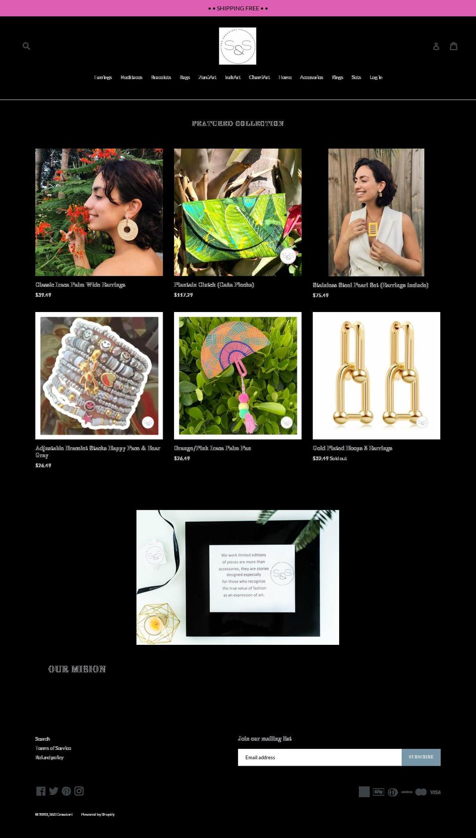 sescreazioni.com shopify website screenshot