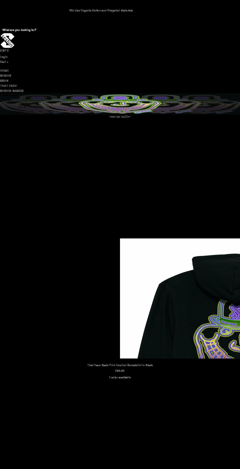 seshin.co.uk shopify website screenshot