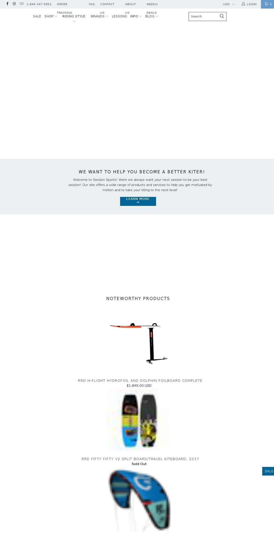 sessionsports.com shopify website screenshot