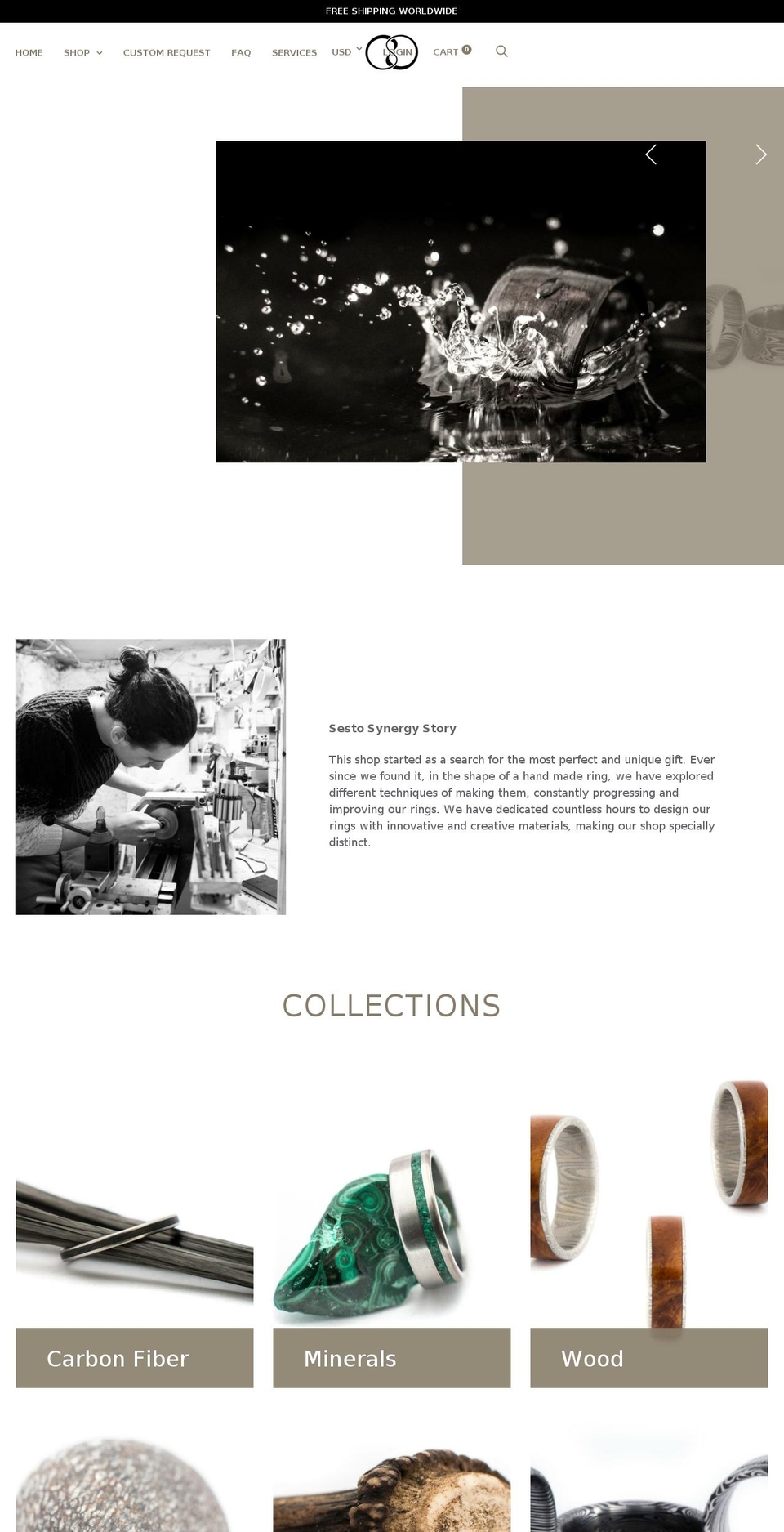 sestosynergy.com — Shopify storefront screenshot