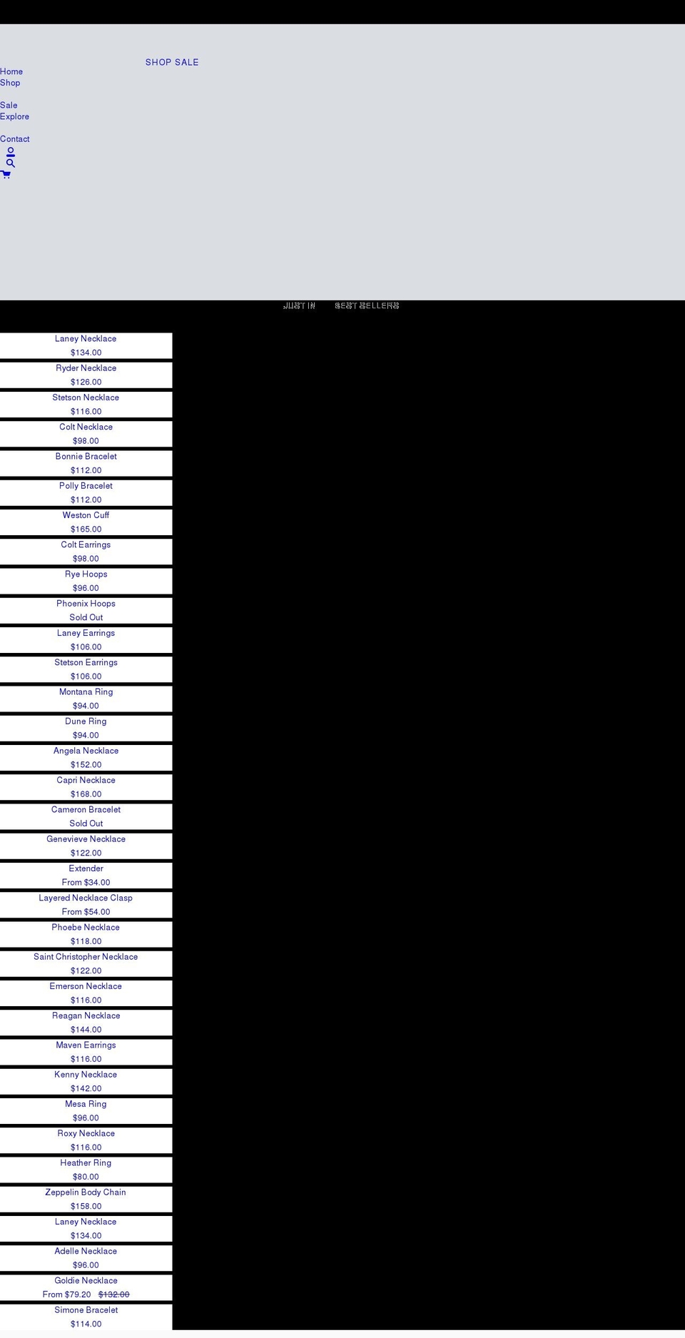 setandstones.com shopify website screenshot