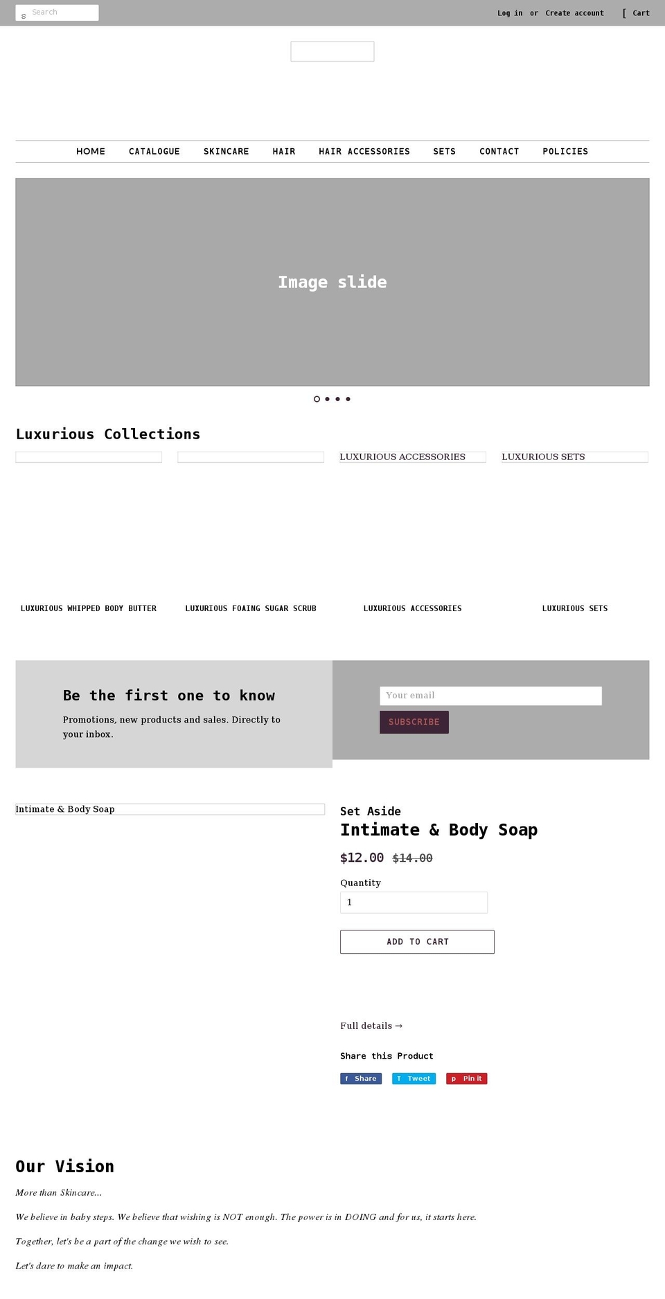 setaside.us shopify website screenshot