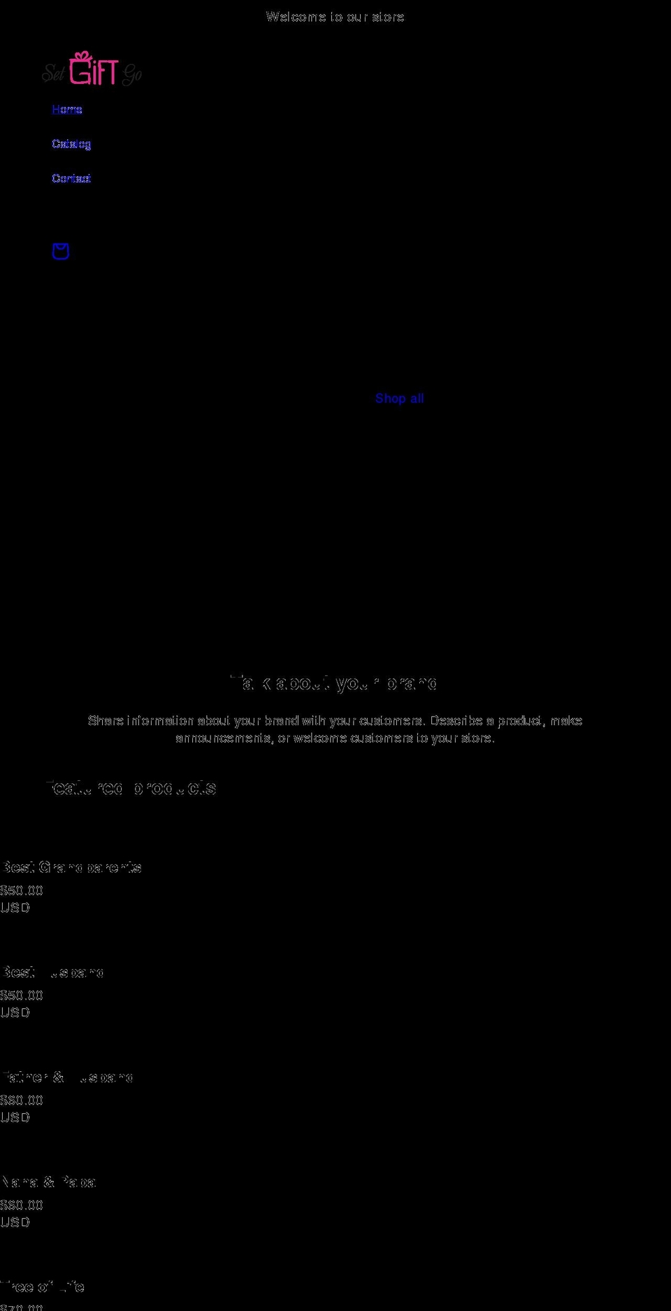 setgiftgo.com shopify website screenshot