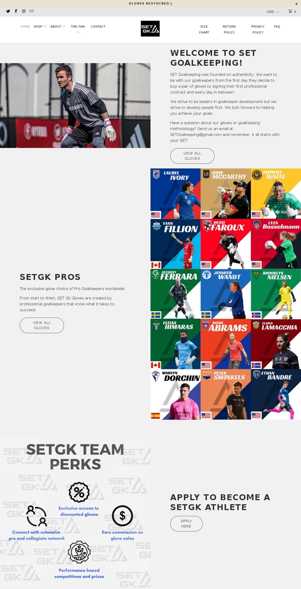 J Theme Shopify theme site example setgk.com