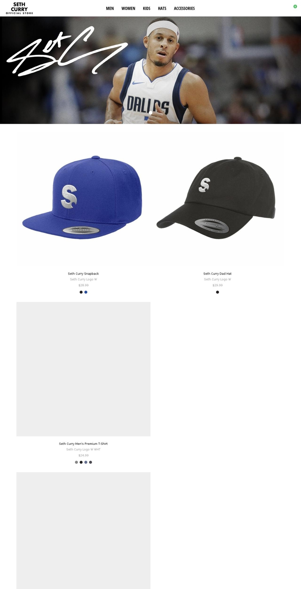 storefront-theme-- Shopify theme site example sethcurry30.com