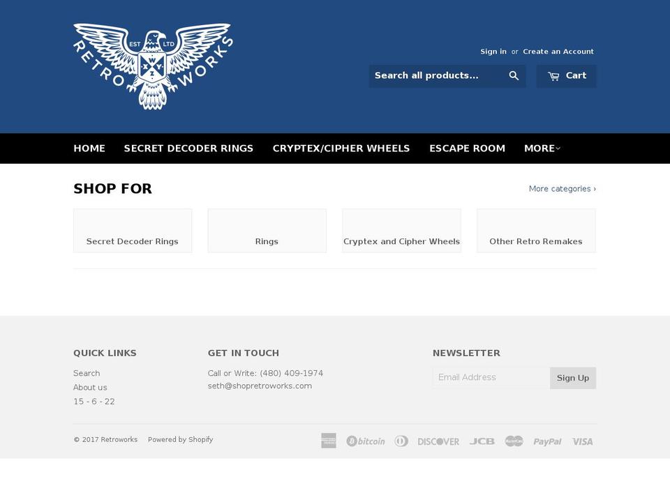 sethsterling.com shopify website screenshot