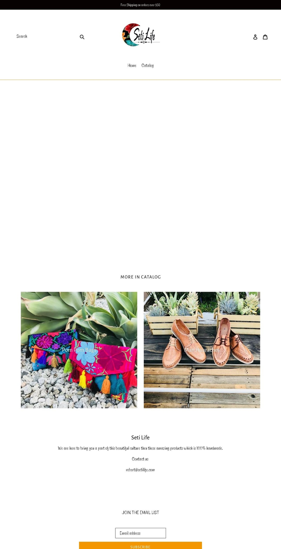 setilife.com — Shopify storefront screenshot