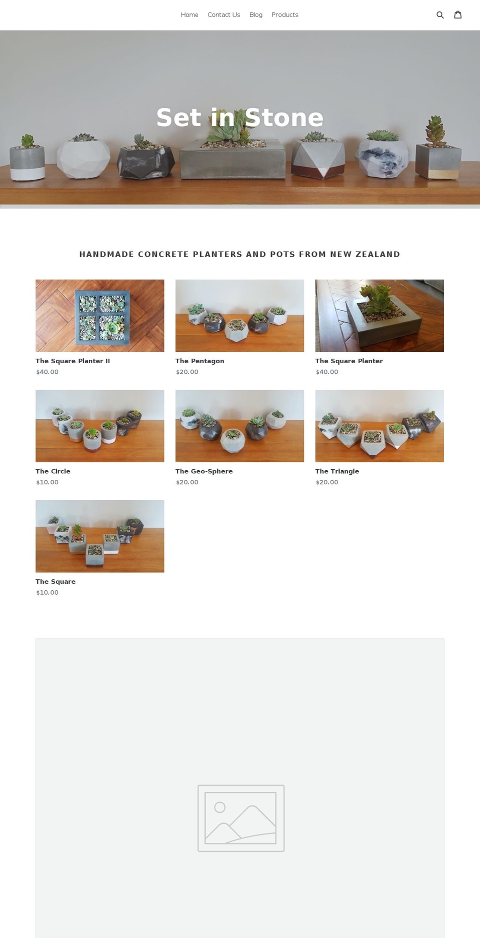 setinstone.co.nz shopify website screenshot