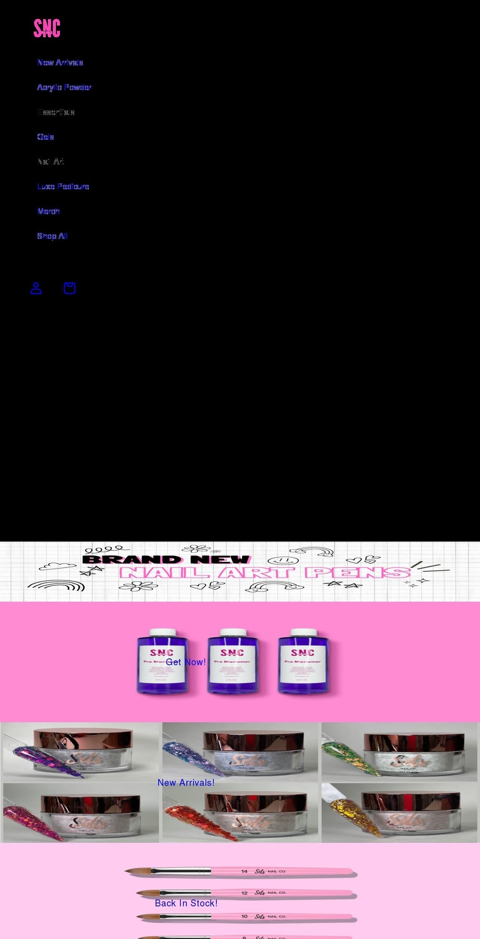 setsnailco.com shopify website screenshot