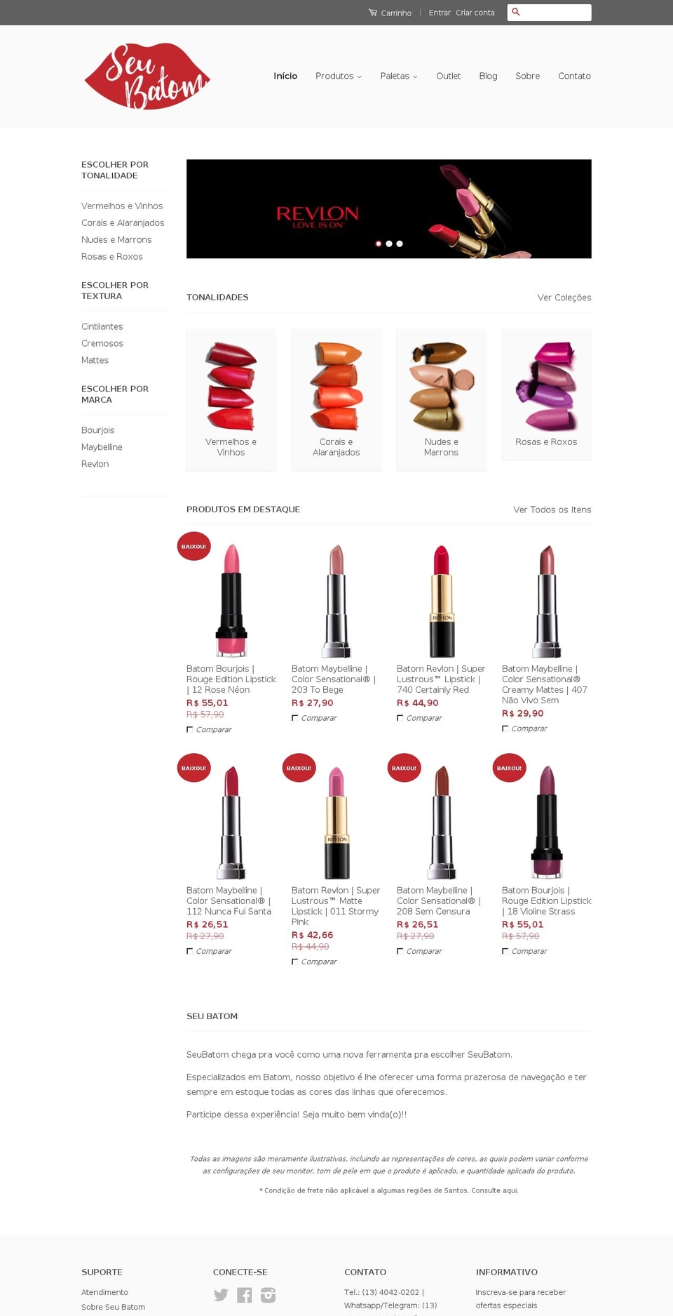 seubatom.com shopify website screenshot