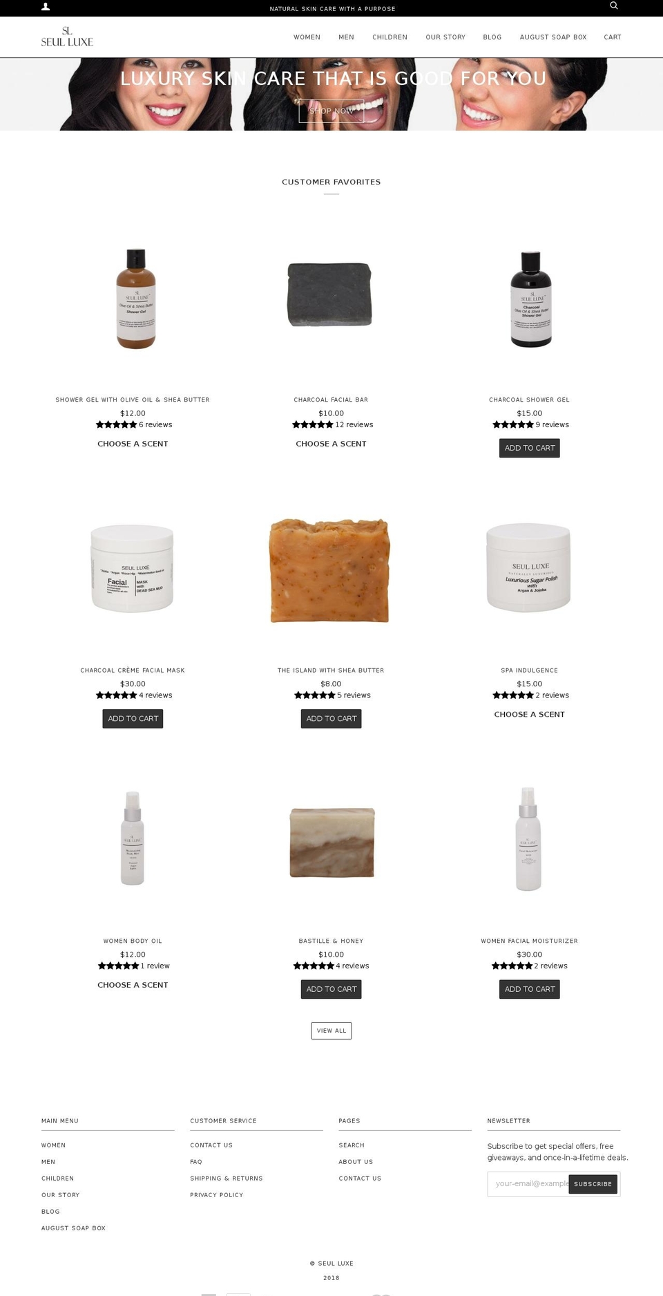 seulluxe.com — Shopify storefront screenshot