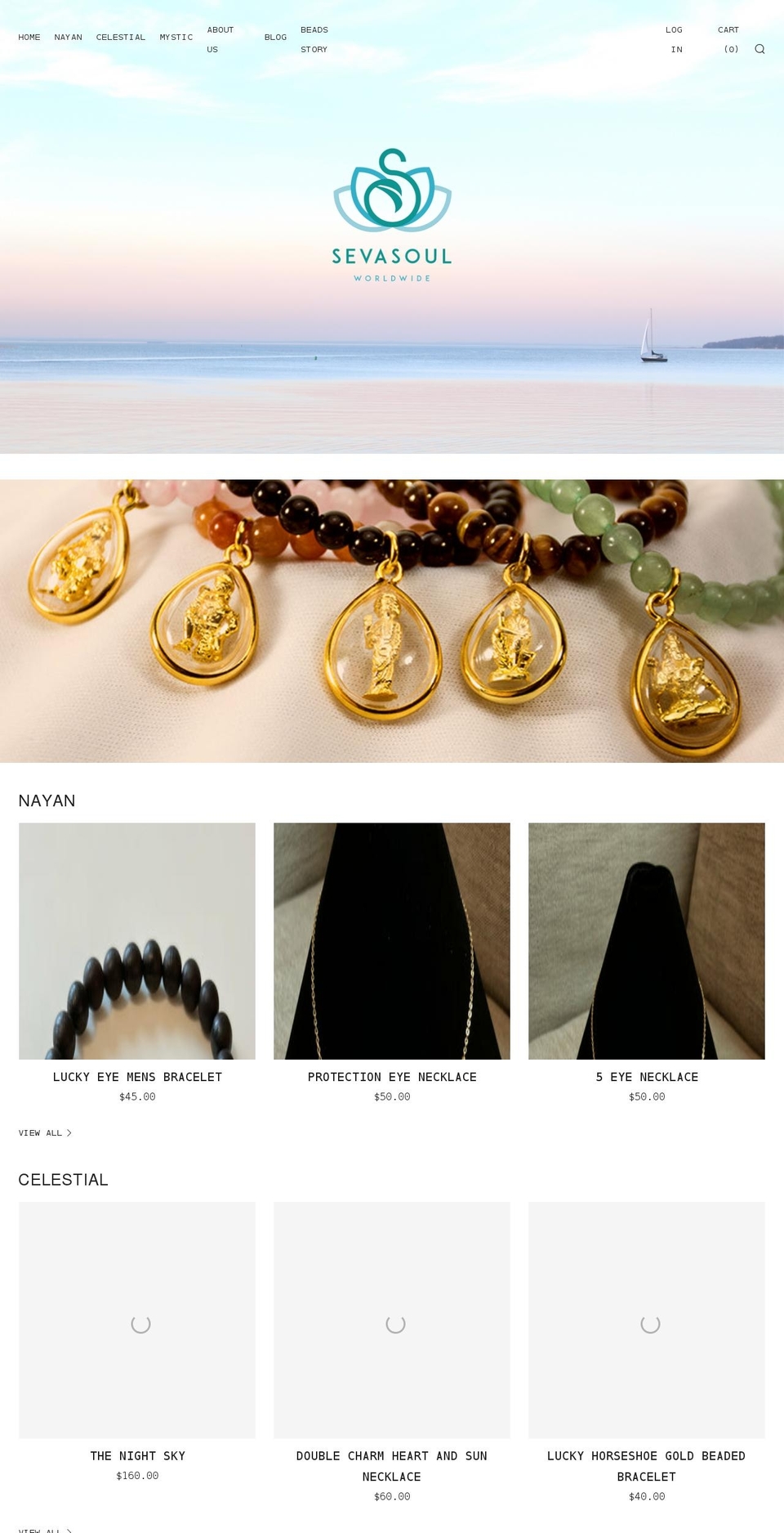 sevasoul.com — Shopify storefront screenshot