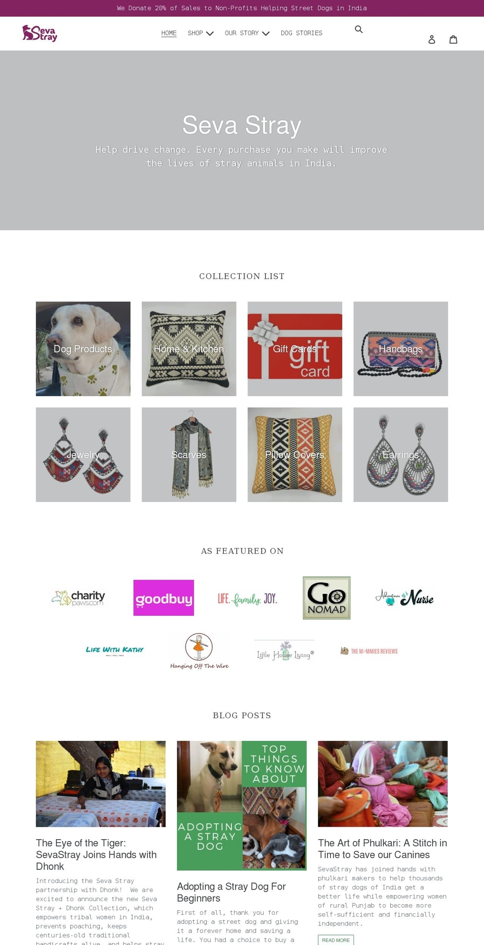 sevastray.com shopify website screenshot