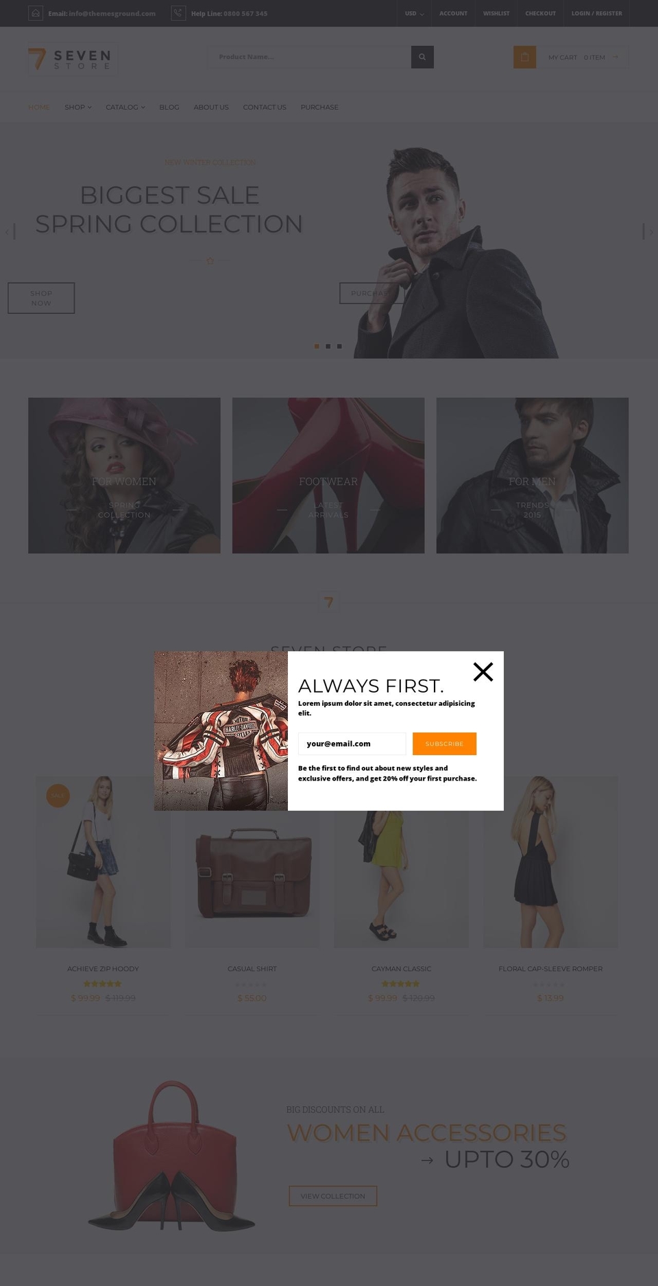 seven-44.myshopify.com shopify website screenshot