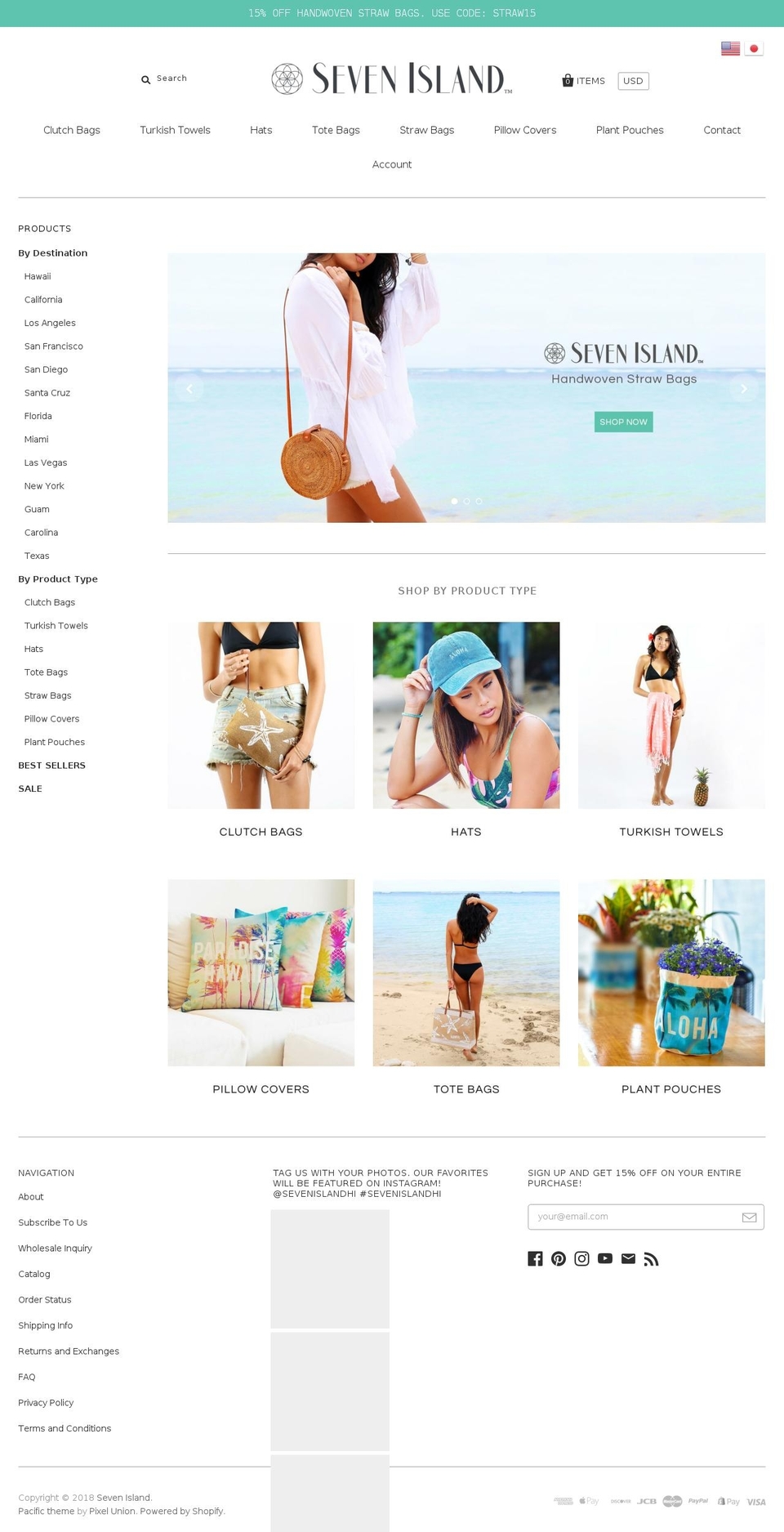 seven-island.com shopify website screenshot