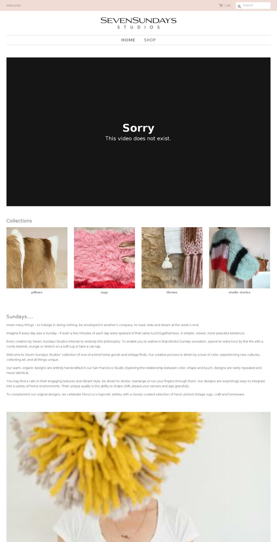 seven-sundays-studios.com — Shopify storefront screenshot