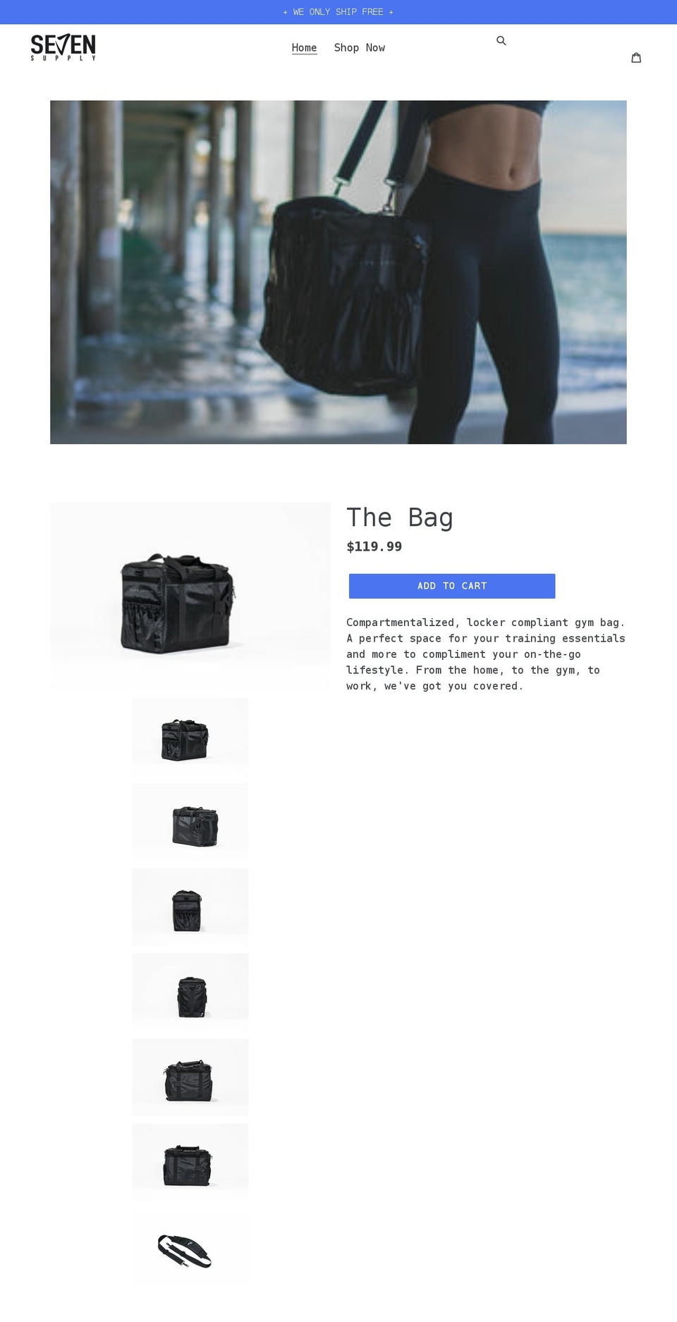 seven.supply shopify website screenshot