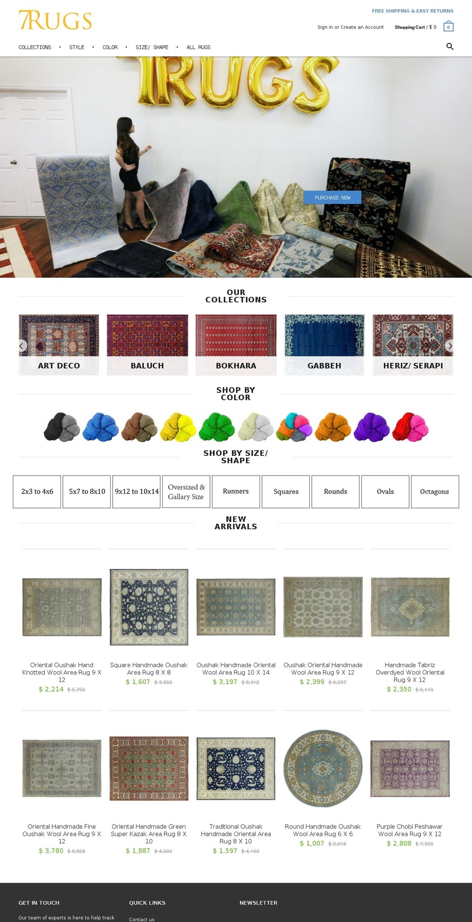 Rt-material2-v1-4 (Wishlist King) Shopify theme site example sevencarpets.com