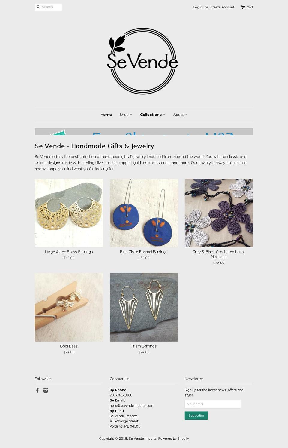 sevendeimports.com shopify website screenshot
