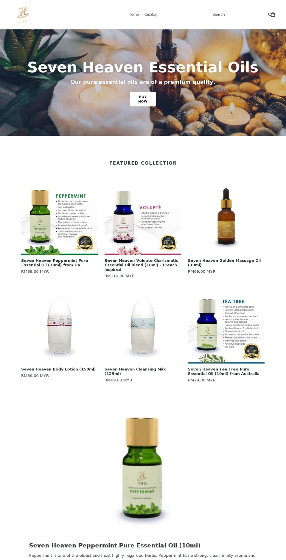 sevenheavenonline.com — Shopify storefront screenshot