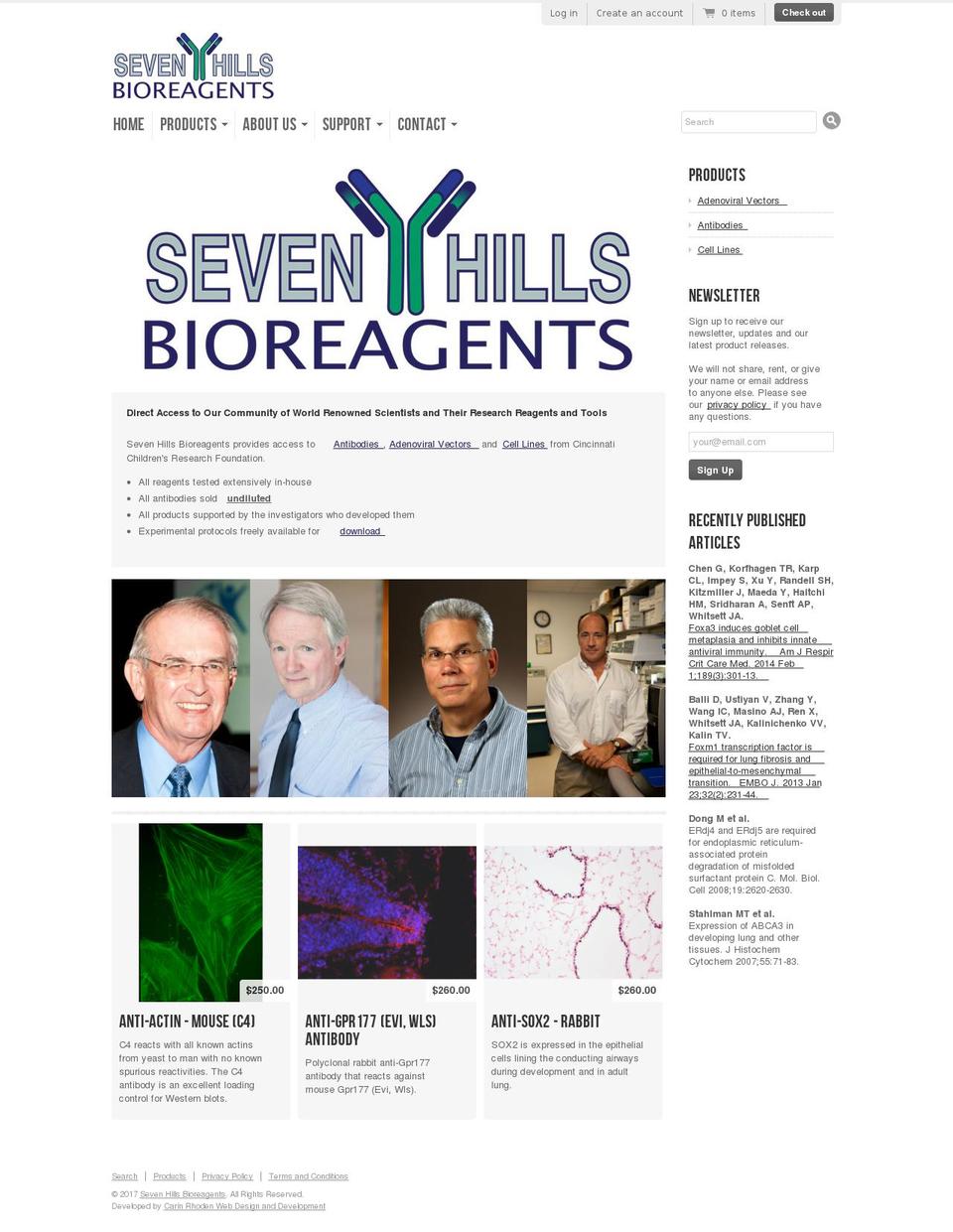 sevenhillsbio.com shopify website screenshot