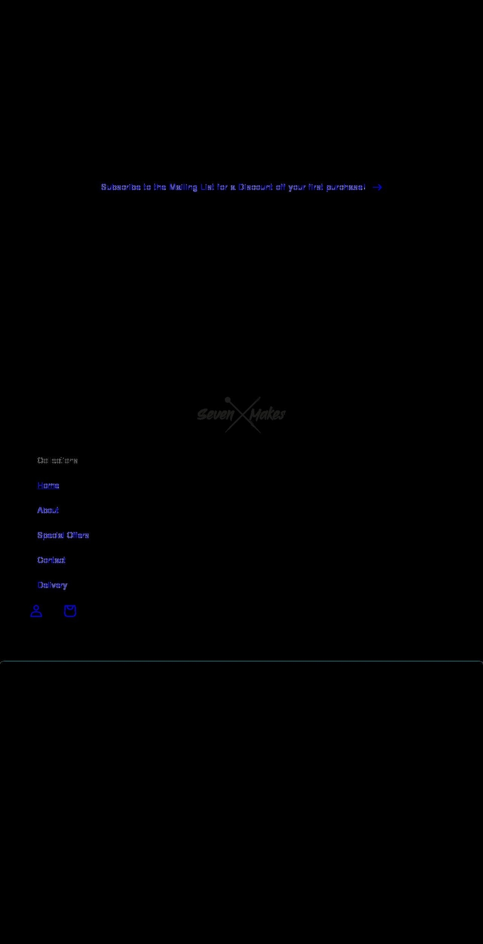 sevenmakes.com shopify website screenshot