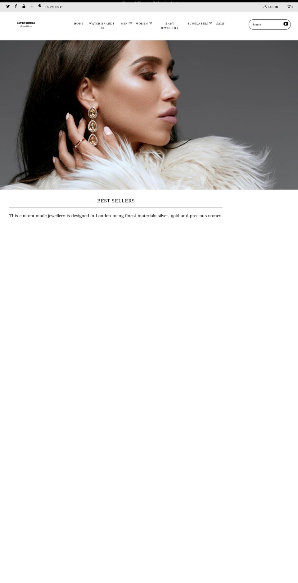 sevenrocks.co.uk shopify website screenshot