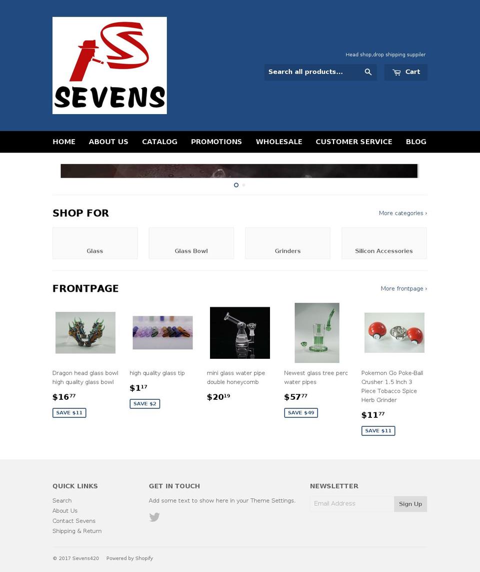 sevens420.com shopify website screenshot