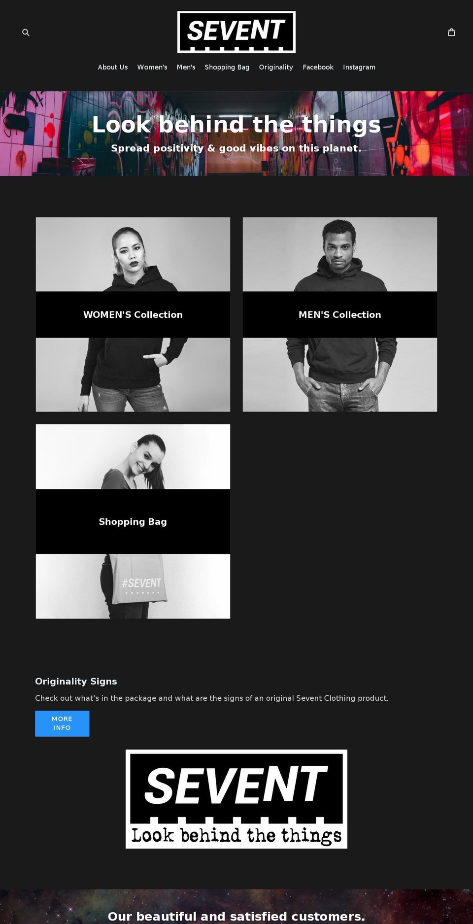 seventclothing.com — Shopify storefront screenshot