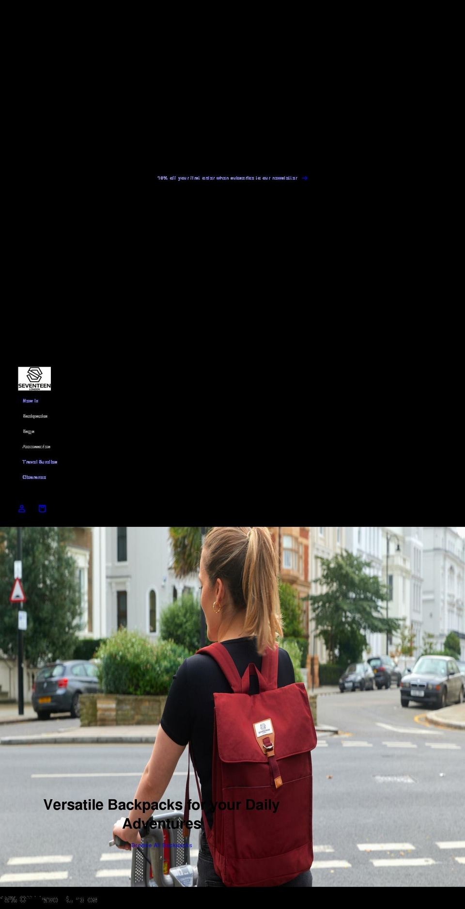 seventeenlondon.com shopify website screenshot