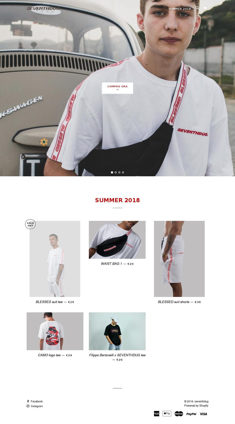 seventhdug.com — Shopify storefront screenshot