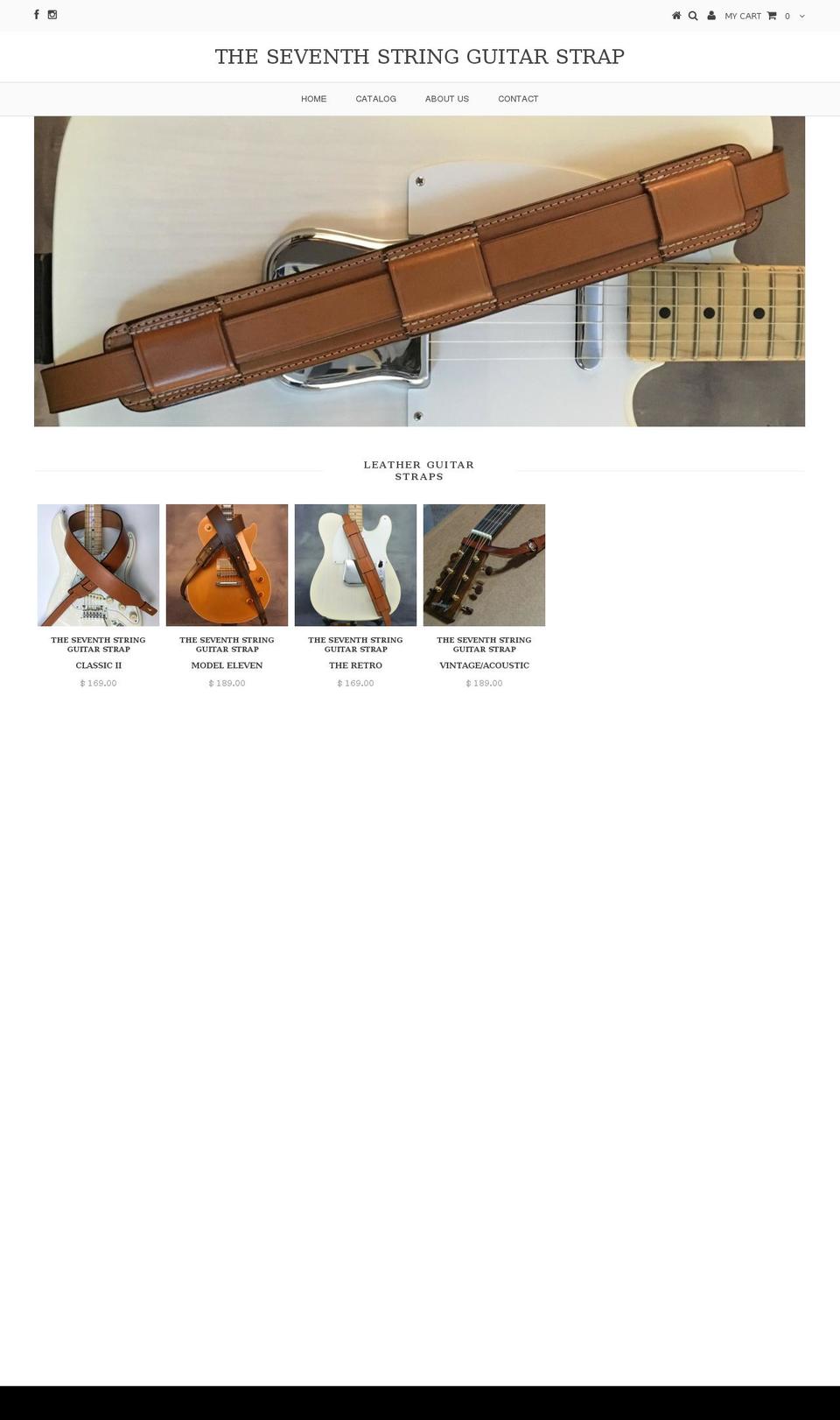 seventhstringstraps.com shopify website screenshot