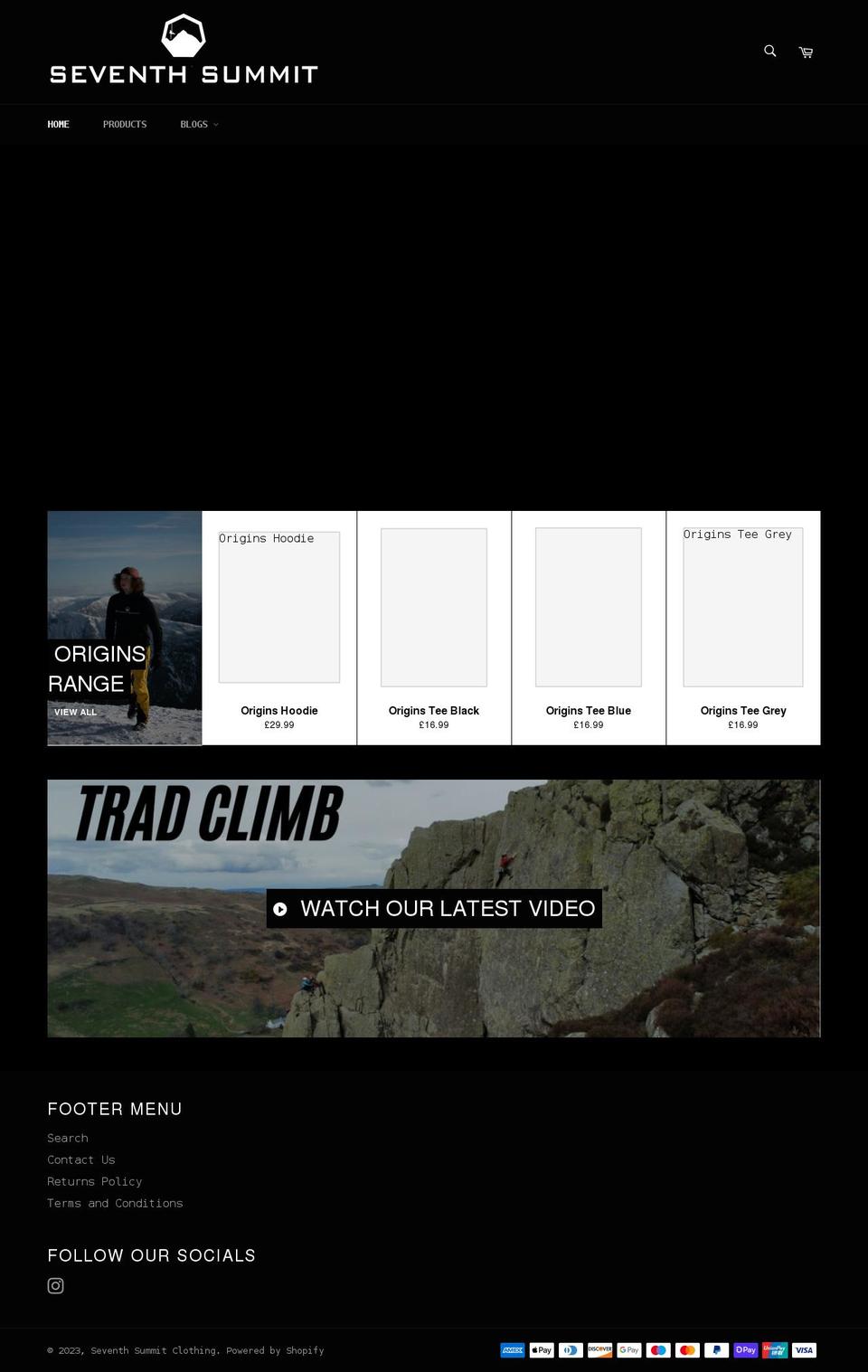 seventhsummit.co.uk shopify website screenshot