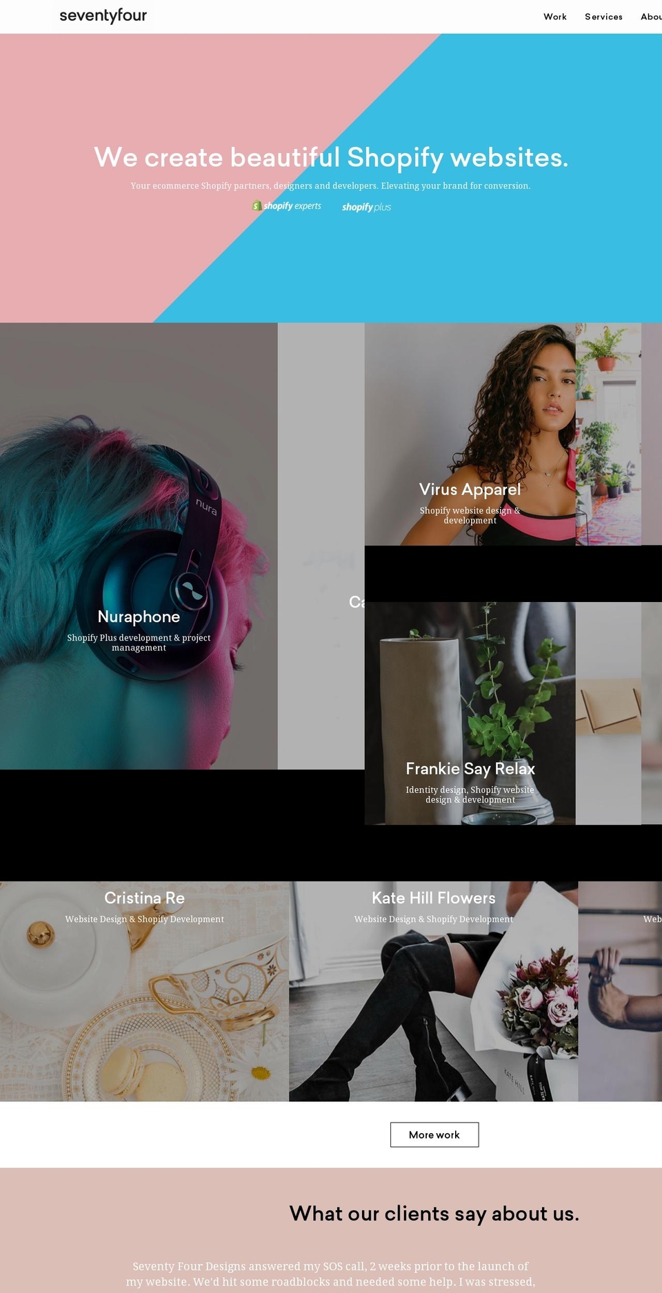 seventyfourdesign.com.au shopify website screenshot