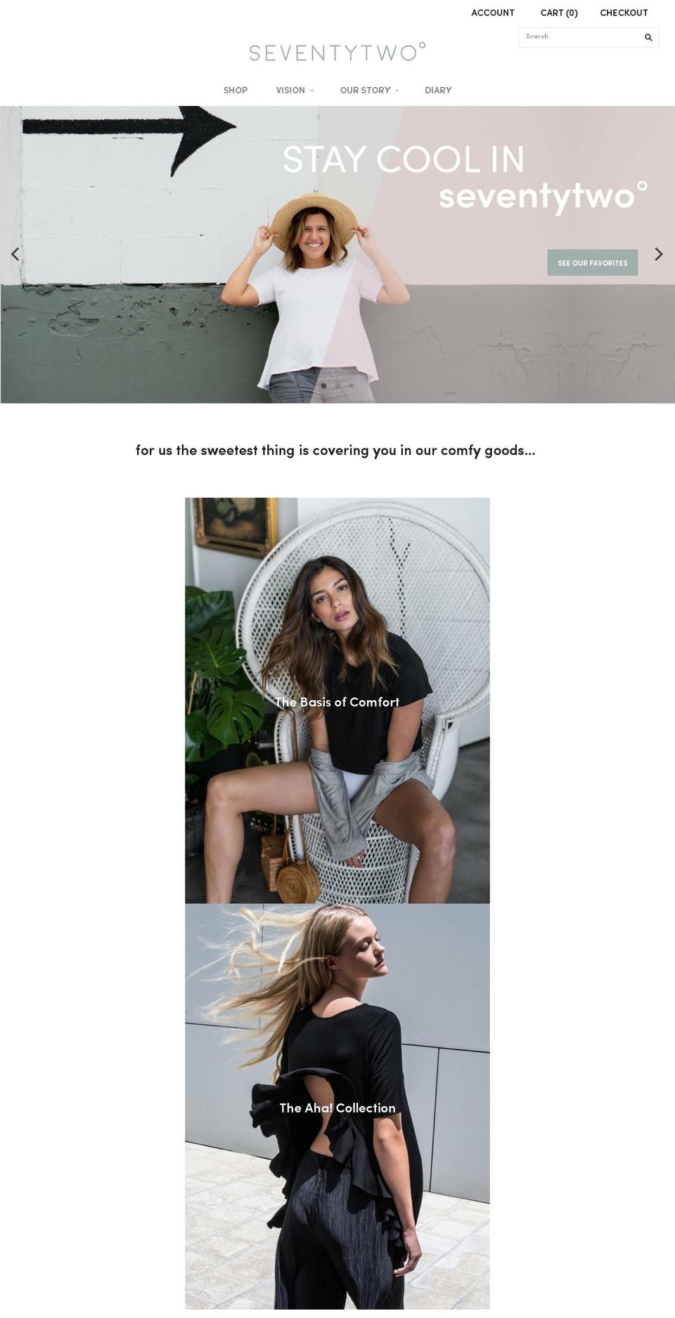 seventytwobrand.com shopify website screenshot