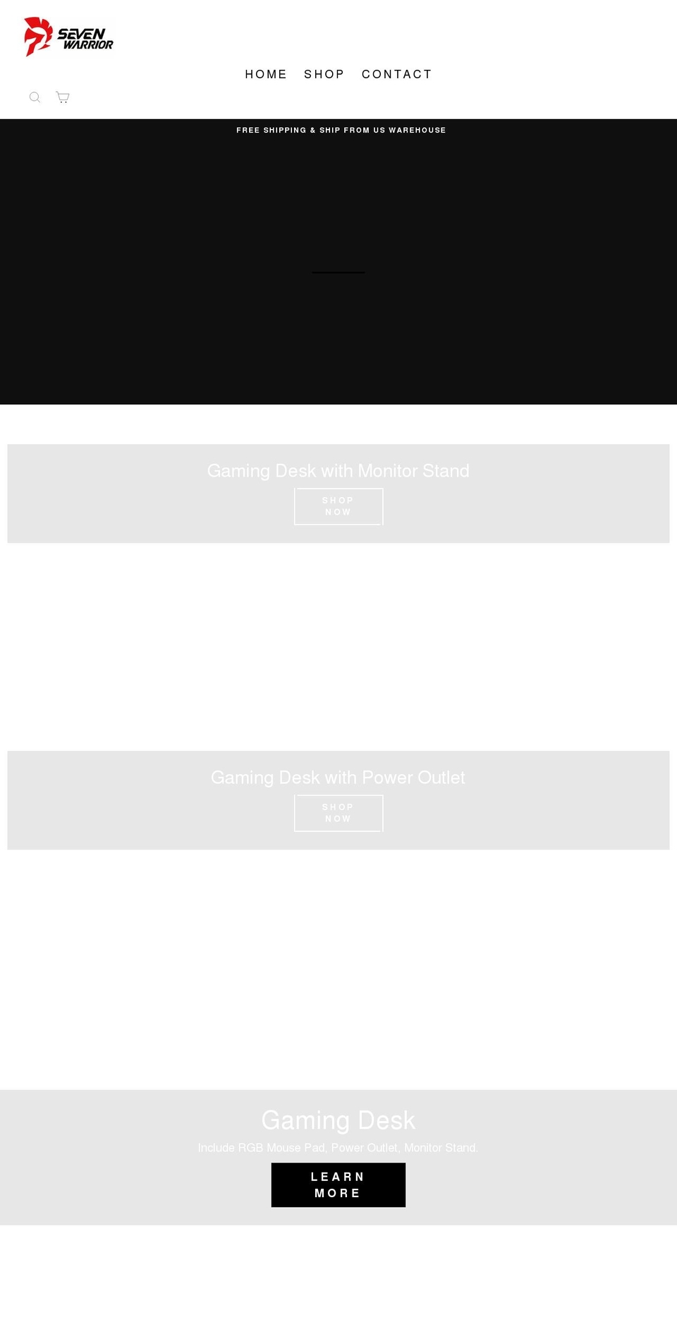 sevenwarrior.com shopify website screenshot