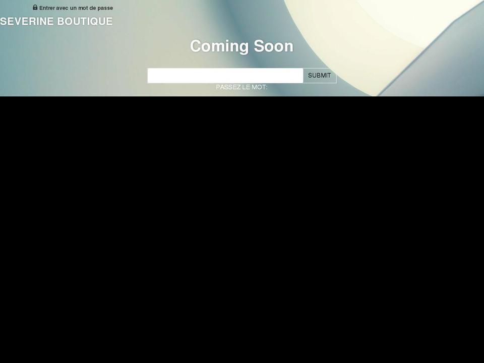 severineboutique.com shopify website screenshot