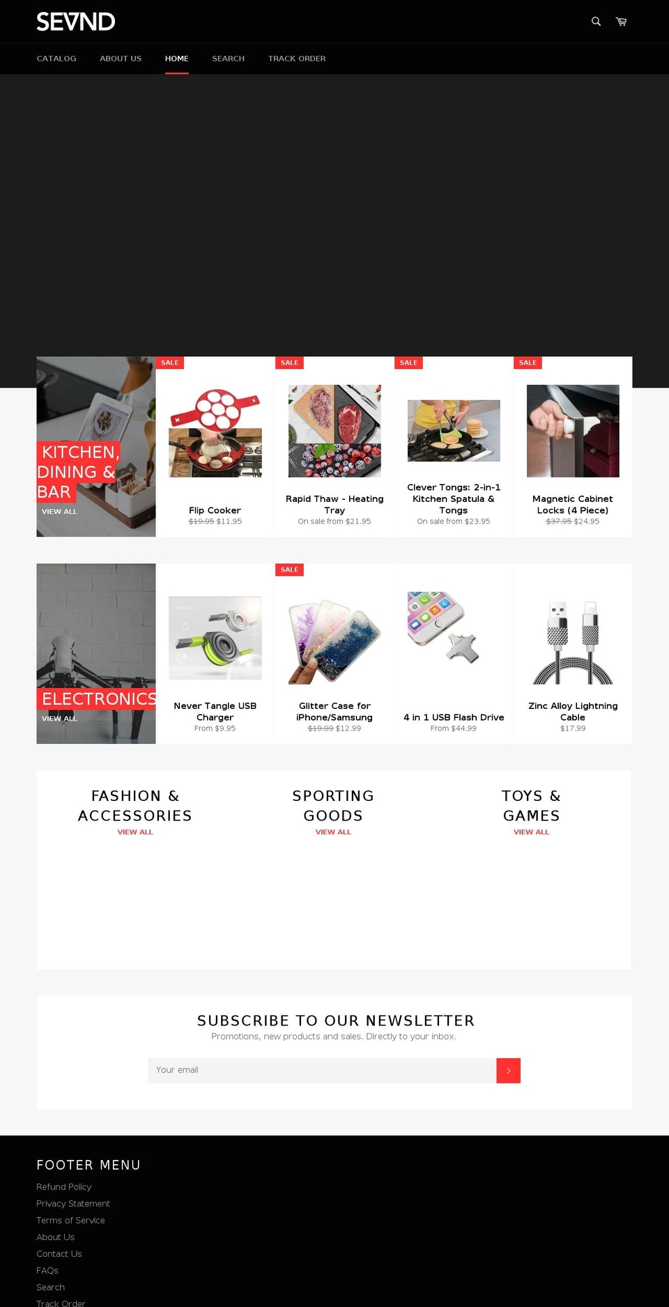 sevnd.com — Shopify storefront screenshot