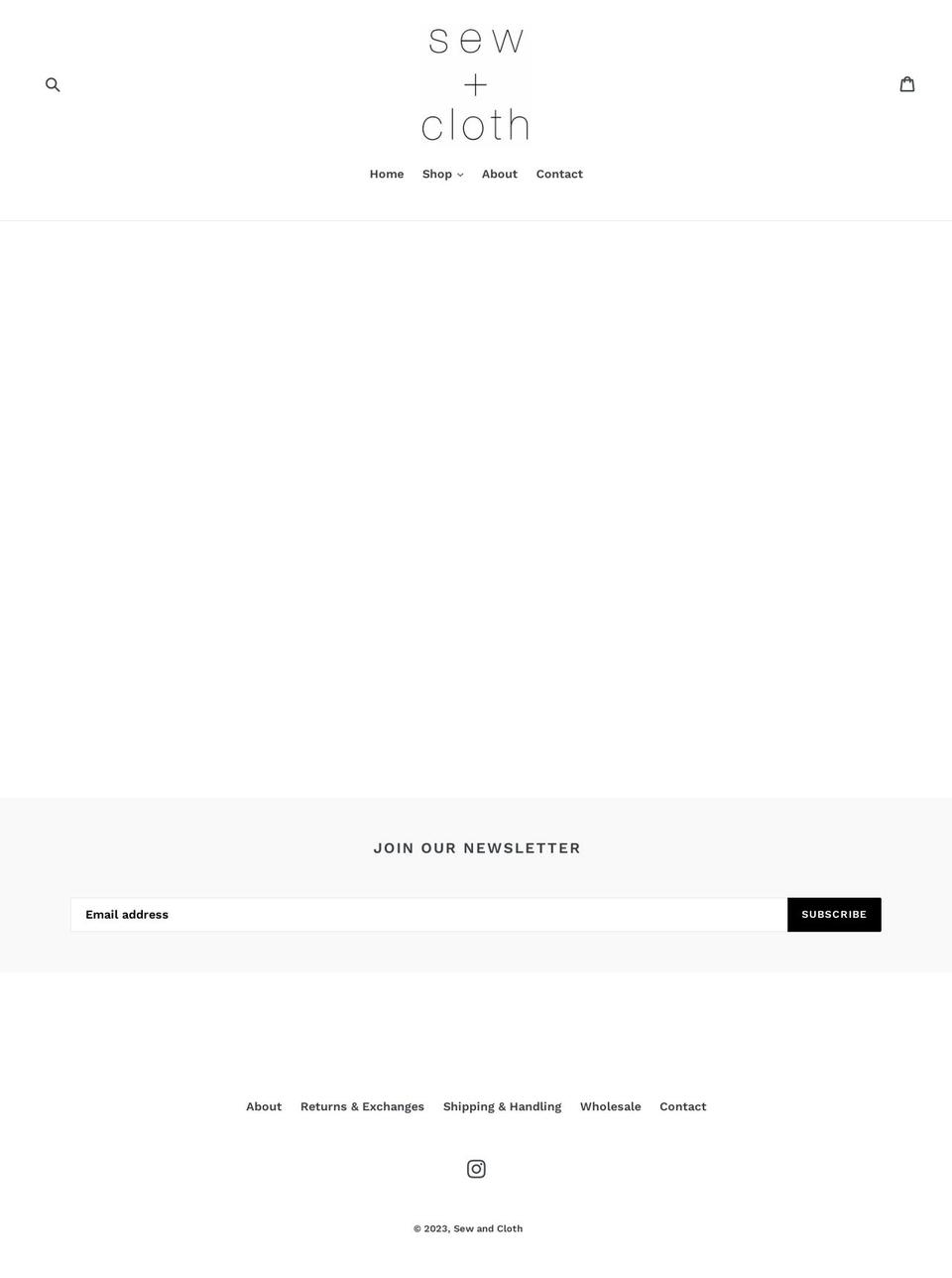 sewandcloth.net shopify website screenshot