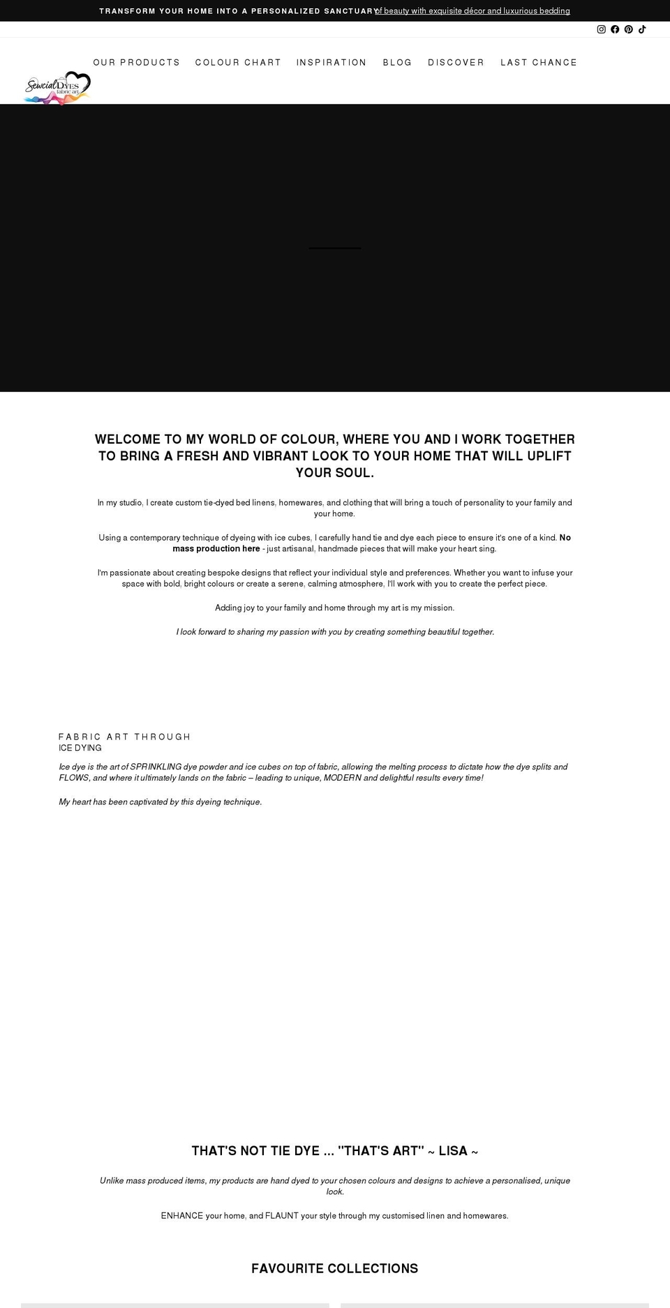 sewcialdyes.com.au shopify website screenshot