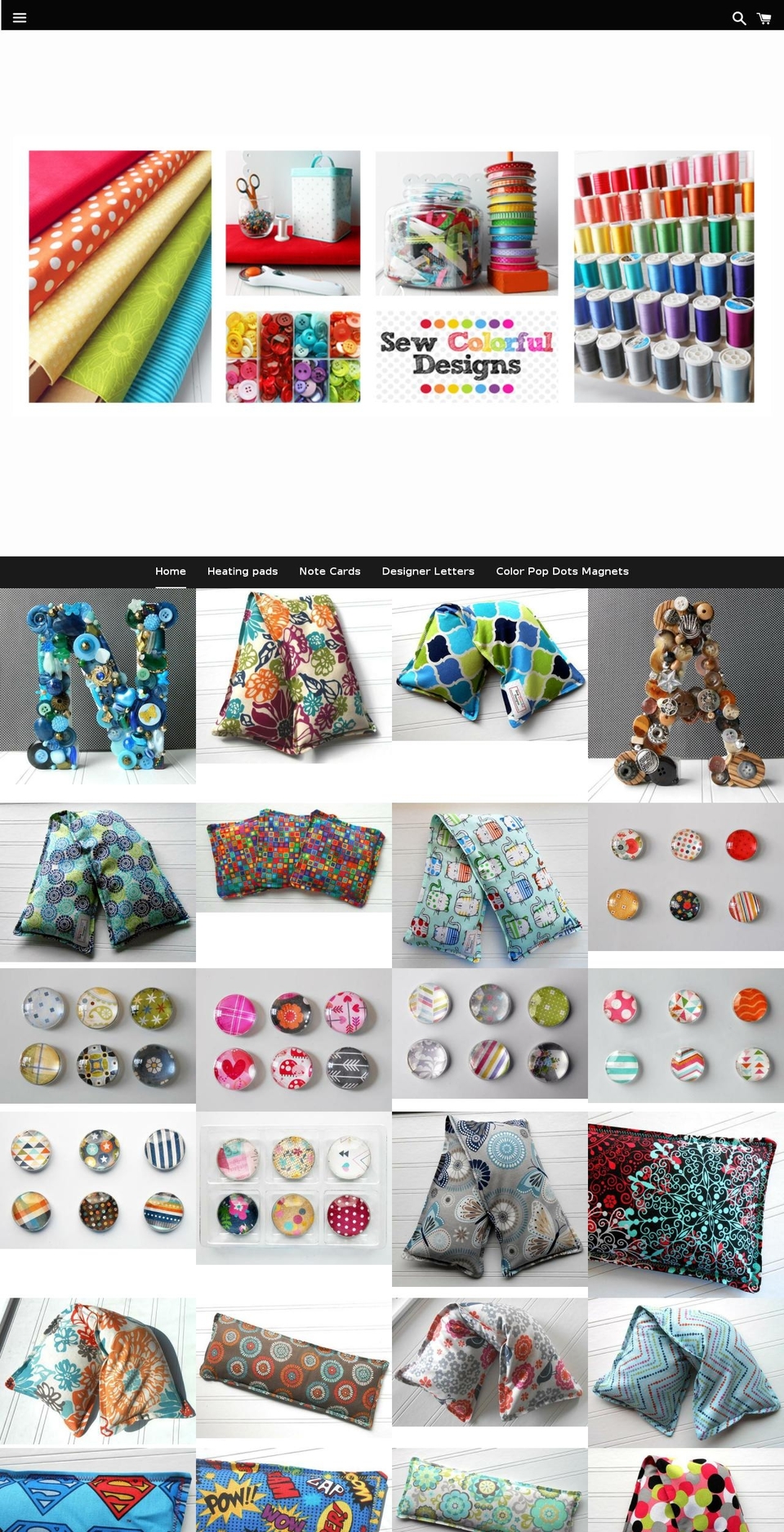 sewcolorfuldesigns.com shopify website screenshot