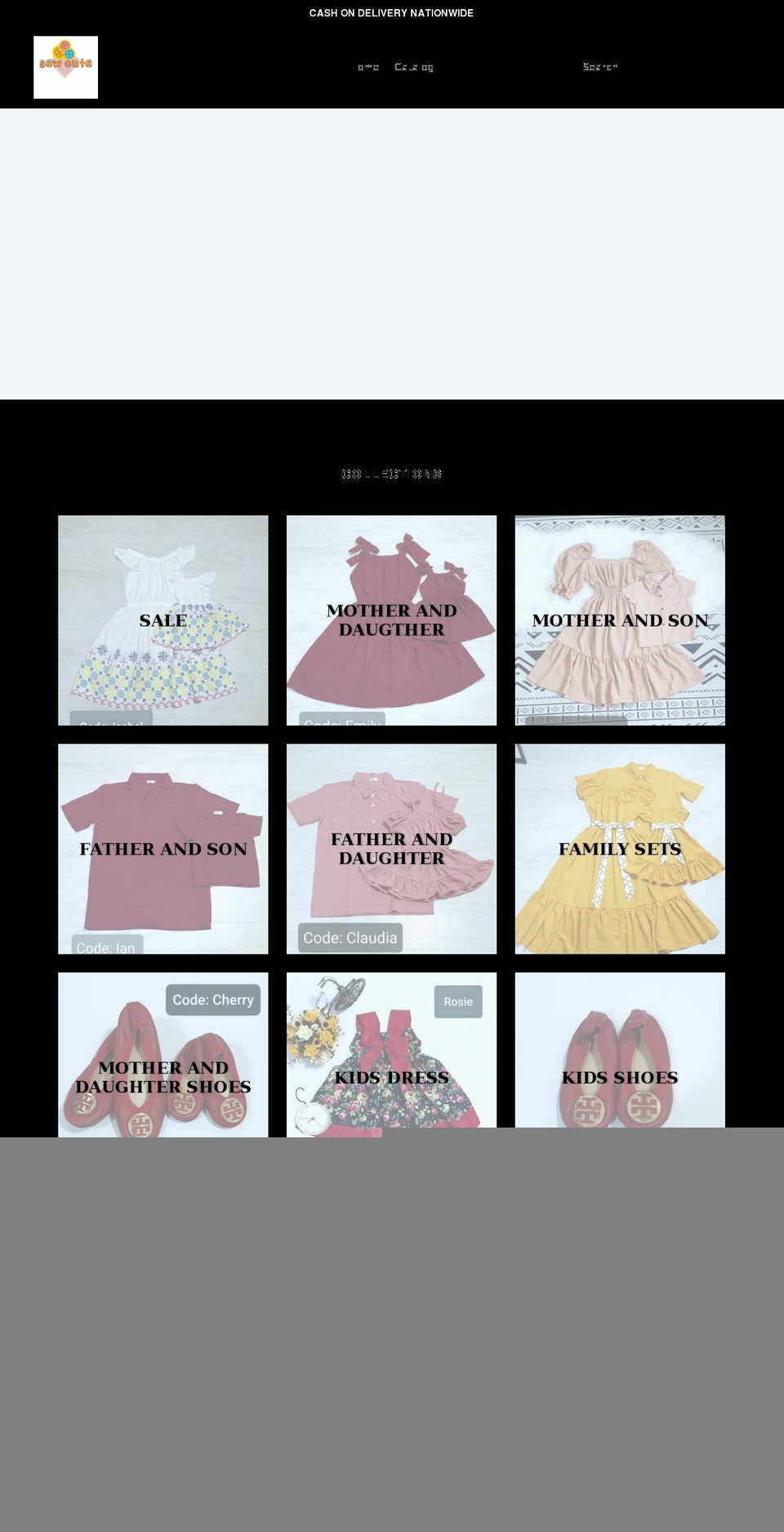 sewcutebc.com shopify website screenshot