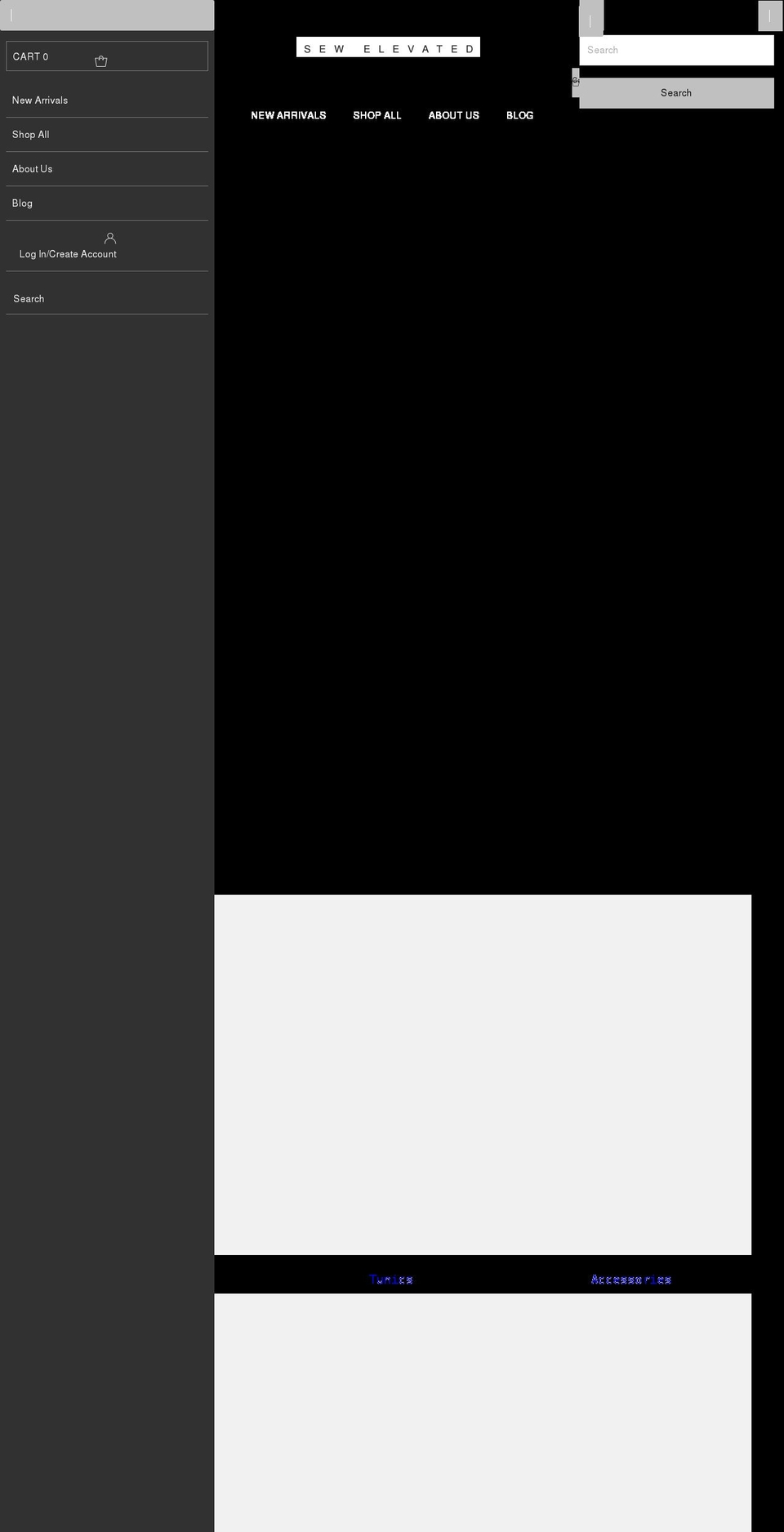 sewelevated.com shopify website screenshot