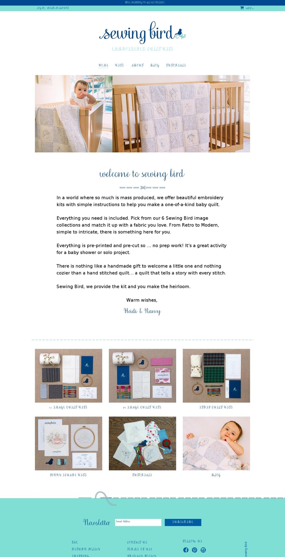 sewingbird.net shopify website screenshot
